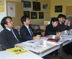 Die japanischen Gäste im GSG