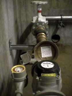 Wasseruhr im Keller